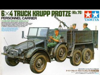 Немецкий армейский грузовик Krupp Protze (Kfz.70) с 3 фигурами