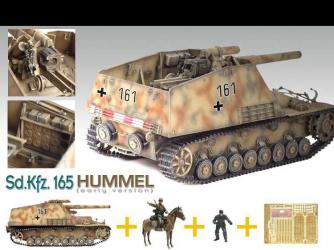 Немецкое тяжелое самоходное 150мм орудие Hummel с 3 фигурами
