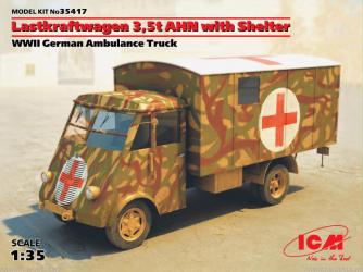 Lastkraftwagen 3.5 AHN с будкой, Германская военная машина скорой помощи