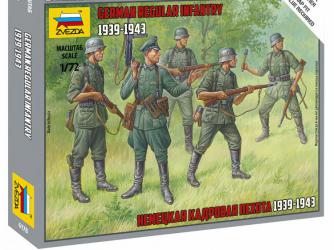 Немецкая кадровая пехота с  1939 по 1943 годы