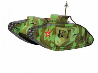Английский танк  "Марк V" Красной Армии  Масштаб 1:72