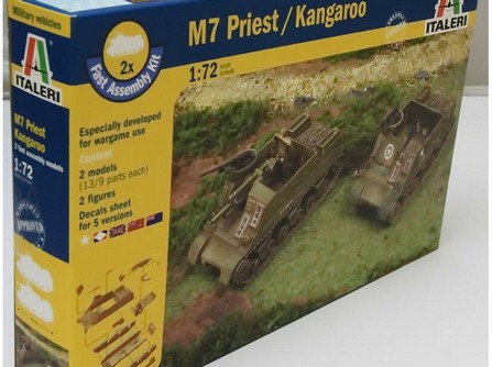 САУ США Howitzer Motor Carriage M7 Priest/105mm with Kangaroo     5 штуки ,сборка без клея