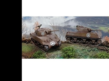 Танки США  75mm Sherman 2 штуки, сборка без клея