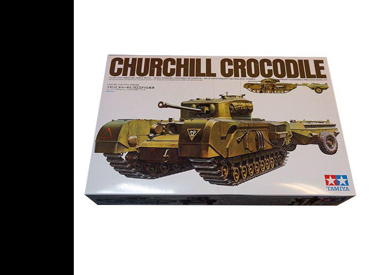 Английский  Churchill Crocodile с огнеметом. С двумя фигурами